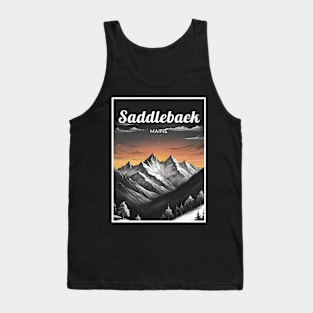 Saddleback maine usa ski Tank Top